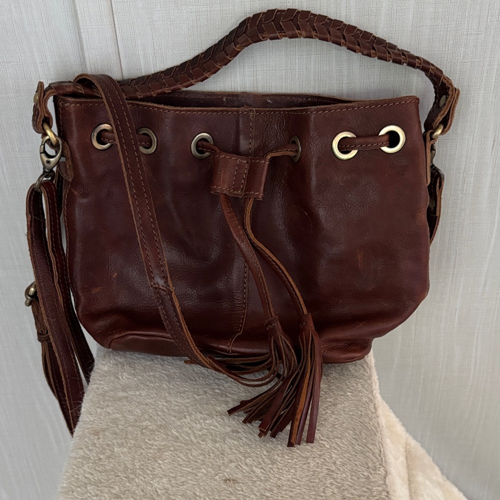 Brown Leather Women Bag